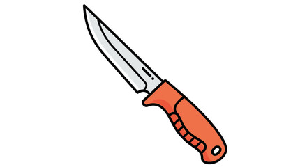 Obraz premium knife on a white background