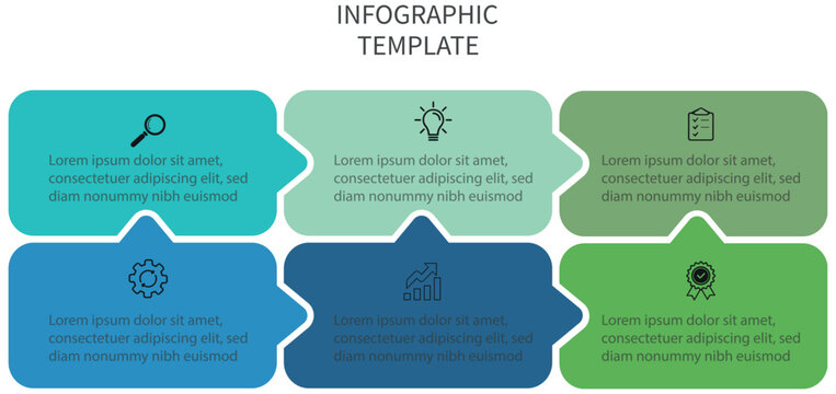 Infographic design template with place for your data. For content, flowchart, steps, timeline, workflow, marketing. Vector illustration.  