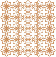 Islamic Geometric Floral Pattern Background