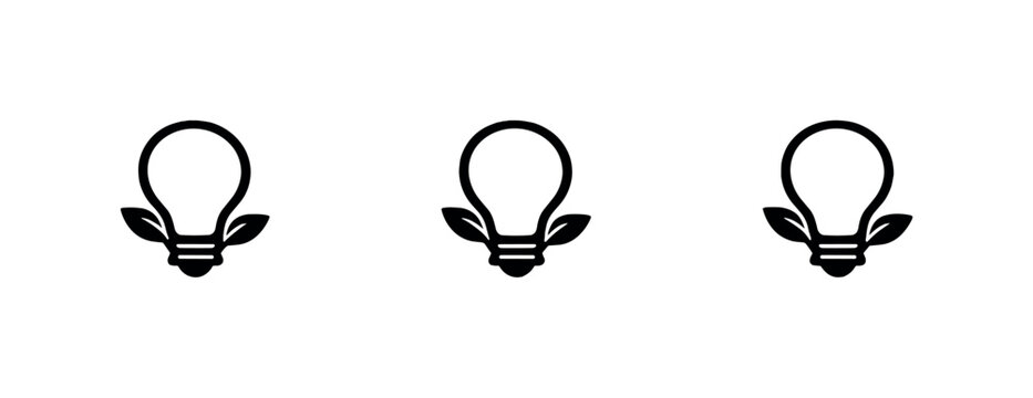 Seeds of knowledge symbolized by a glowing lightbulb sprouting small leaves as a single cohesive emblem, same silhouette echoed
