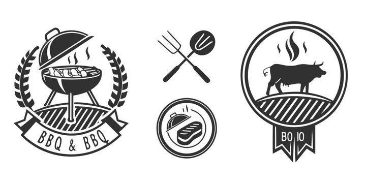 Historical symbols and tools representing culinary arts and ancient traditions Vector
