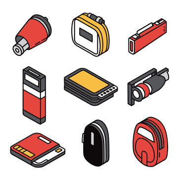 Collection of Various Flash Photography Equipment.