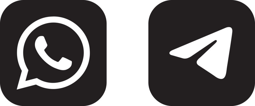whatsapp logotype telegram, telegram logo, whatsapp icon editorial.eps10, png