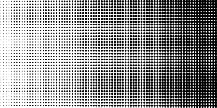 Dotted Halftone Background. Monochrome Texture. Pop-art Pattern. Black and White Distressed Overlay. Vector illustration