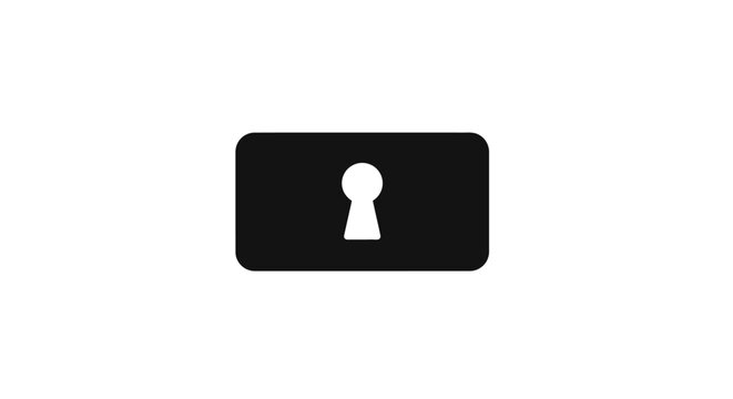 Key icon on black rectangle.