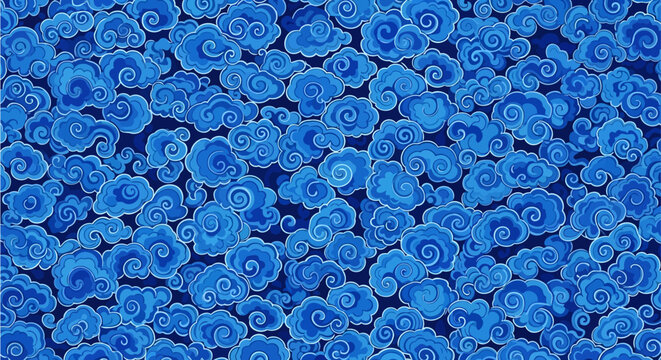 indonesian batik motive mega mendung