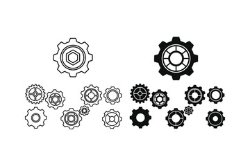 Collection of assorted mechanical gears in various sizes and styles