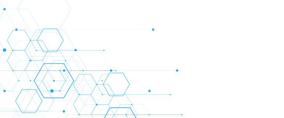 Obraz premium Vector hexagons pattern geometric abstract background with technology or science design png..