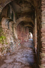 Obraz premium Le Château de la Napoule sur la station balnéaire de Mandelieu-la-Napoule sur la Côte d'Azur en France