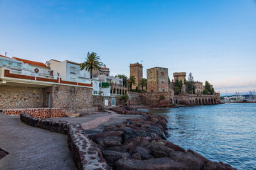 Le Château de la Napoule sur la station balnéaire de Mandelieu-la-Napoule sur la Côte d'Azur en France © Gerald Villena