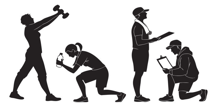 Evolution of man illustrated through various stages of development Vector