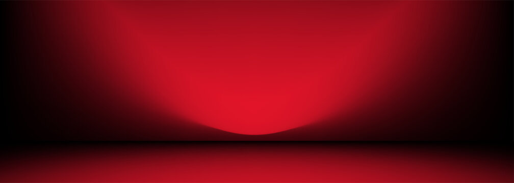 red background, abstract wall studio room, can be used to present your product,vector background