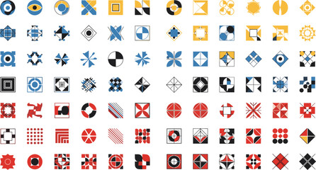 Geometric Abstract Logo Shapes and Symbol Icon Set