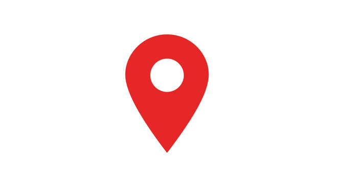 Red Location Map Pointer Icon.