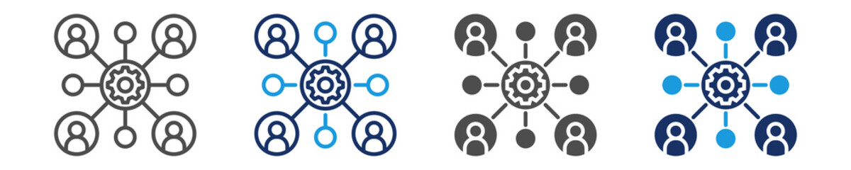 stakeholder  icon set with multi concept