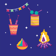 Holi Festival illustration banner poster