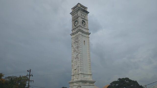 Matara Fort Clock Tower in Historic Matara, Sri Lanka