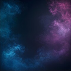 Obraz premium Abstract background featuring ethereal blue and vibrant purple smoke swirling with dynamic energy, creating a mystical atmosphere perfect for digital design and graphic projects