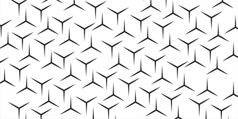 Ornament with elements of black and white colors. © Asmai