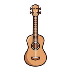 Obraz premium Vibrant ukulele illustration for music lovers and creative projects