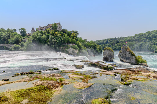Rhine Falls and Schloss Laufen, Switzerland