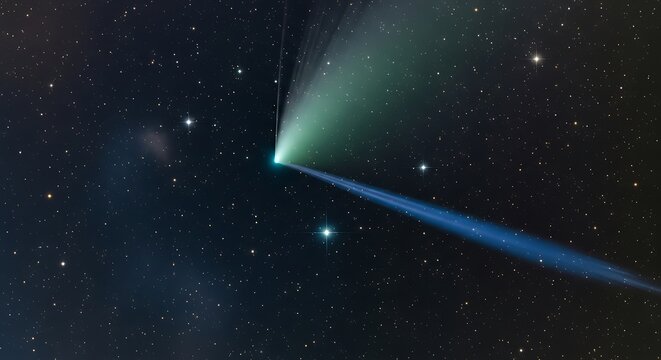 Comet C2022 E3 ZTF in the Night Sky.