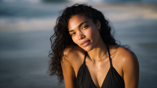 Smiling woman in sunglasses by the sea on a sunny summer day woman, sunglasses, sea, summer, travel, vacation, portrait, beach, sunlight, lifestyle