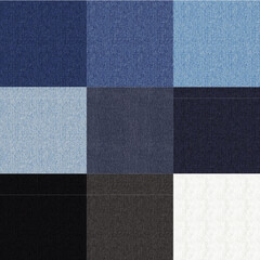 Fototapeta premium Seamless Realistic Denim Texture Pattern Fills for Adobe Illustrator – Multiple Washes