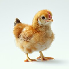 Obraz premium Charming little chick exploring its surroundings with curious eyes and fluffy feathers