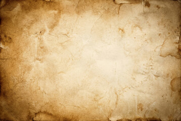 Vintage aged parchment paper background texture for certificate, invitation, poster and historical document design