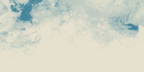 Obraz premium retro sky pattern on old paper background. raster vintage clouds
