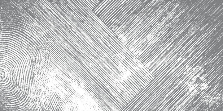 Abstract textured background with fingerprint pattern and diagonal lines in grey and white