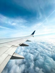 Obraz premium view from airplane window