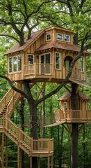 Enchanting Treehouse Retreat - A Woodland Dream Come True.