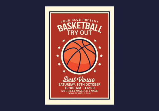 Basketball Tryout Flyer