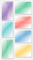 Fototapeta premium Watercolor Backgrounds - Soft Pastel Hues for Creative Projects.