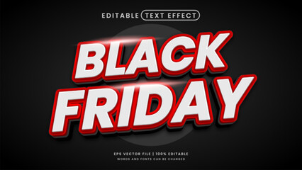 Black friday 3d editable text effect promotion template © hiznysyahril