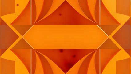 Obraz premium Amber bakelite material with geometric patterns forming a retro design, abstract composition. product launch decks, UI/UX mockups, designed for product launches and innovation pitches.