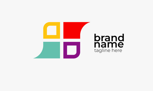 Creative Abstract Logo Design Geometric Shape Symbol for Modern Business Identity