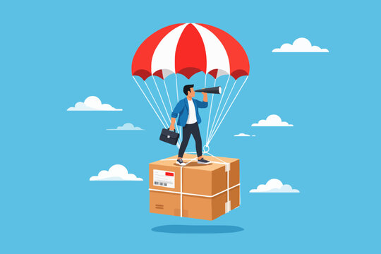 Delivery With Parachute