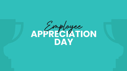 Employee appreciation day celebration with trophies