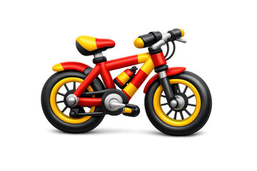 Vibrant sport bicycle illustration for fitness and adventure concepts