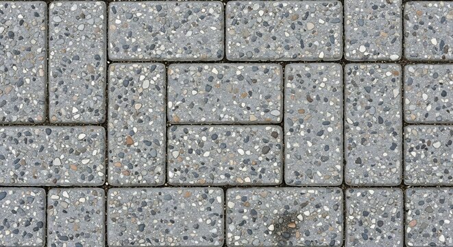 Closeup Texture of Interlocking Paving Stones in a Pattern.