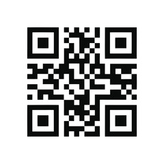 White QR Code on Transparent Background Digital Square Pattern
