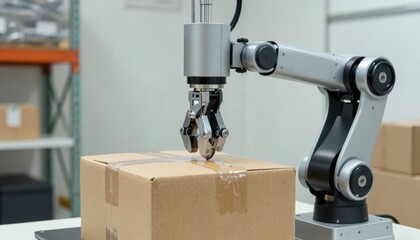 Automated shipping management in warehouses utilizing ai logistics technology modern industrial environment close-up view