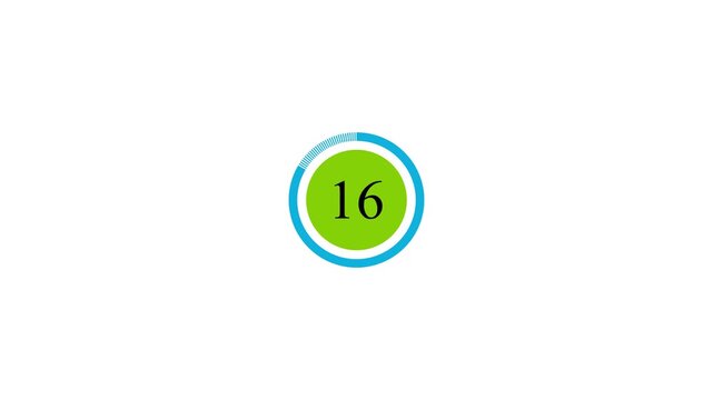 Circular Progress Indicator: The number ninety five inside a vibrant green circle is showcased in the center, encircled by a graceful blue progress bar, set against a backdrop. 