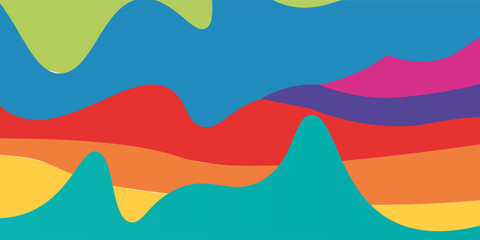 Multicolor Straight Lines Background. Rainbow rays direction modern simple design