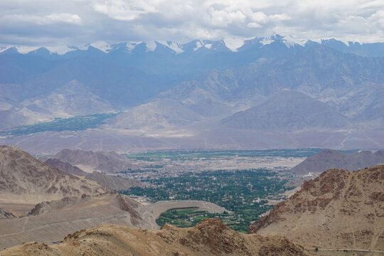 Icecap on mountains in leh ladakh