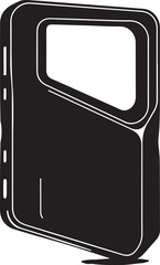 Smartphoneiconwithblankscreenisolatedontransparentbackgroundformobiledesign