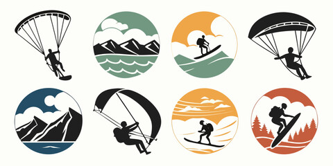 Assorted skateboard designs showcasing various styles and colors Vector © Akshay